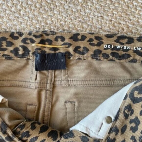 YSL Animal Print Straight Leg Pants - Picture 6 of 13